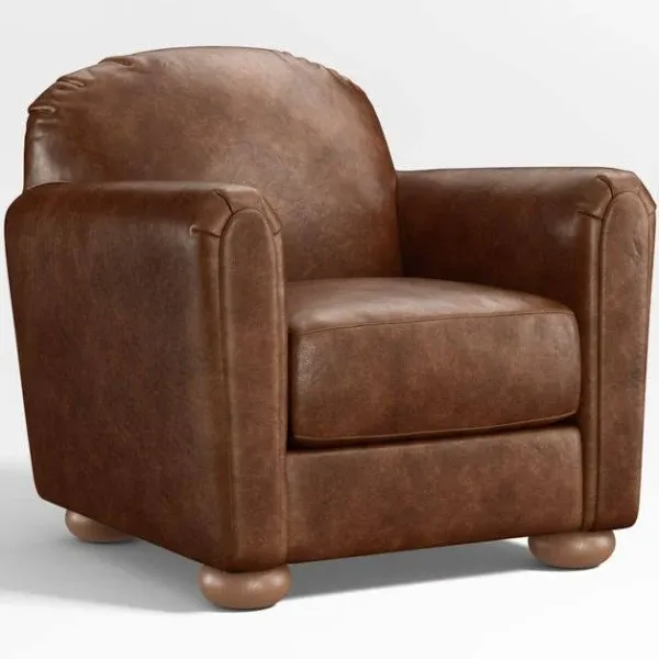 Crate & Barrel Northmoor Leather Accent Chair