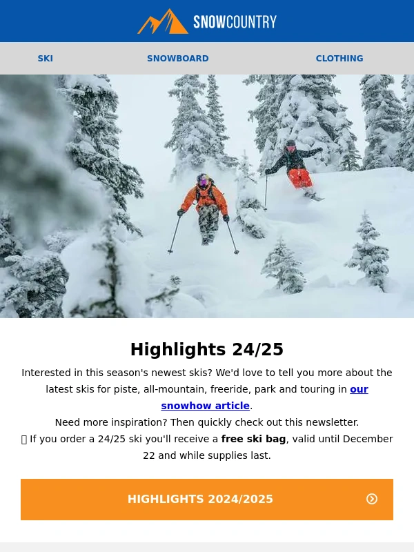 Snowcountry - ⛷️ Check-out the ski highlights of 2024/2025