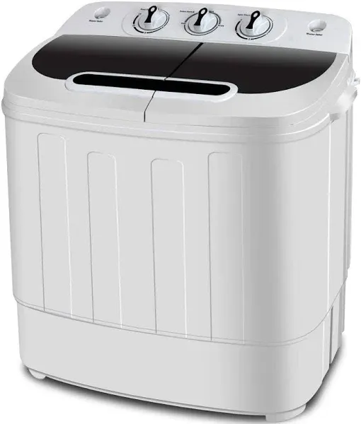 SUPER DEAL Compact Mini Twin Tub Washing Machine
