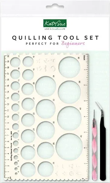 Katy Sue Beginner's Quilling Tool Set Containing 10mm Quilling Tool
