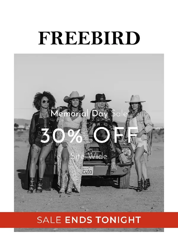 Freebird Stores - Say Goodbye to 30% Off?