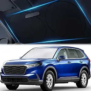 Magnelex Car Windshield Sunshade | Innovative No-Light-Pass Technology for Maximum Protection | Foldable Sun Shade Keeps Your Vehicle Cool | Fit for Cars, Trucks, and SUVs | Large (63 x 33.8 in)