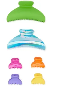 Time and Tru Women's Hair Claw Clip 6-Pack Set