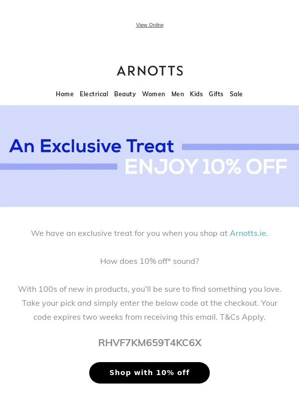 Arnotts - Lili,get 10% off*
