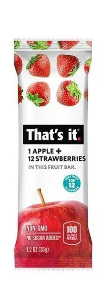 That's It Fruit Bar Apple & Strawberry