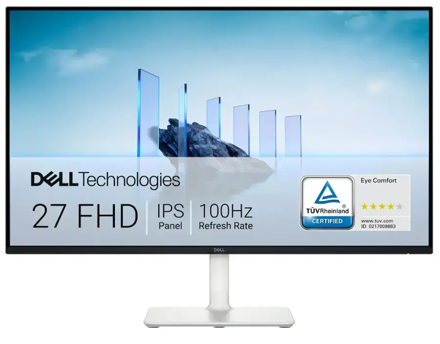 Dell - S2725H 27" IPS LED FHD 100Hz Monitor, HDMI, Ash White