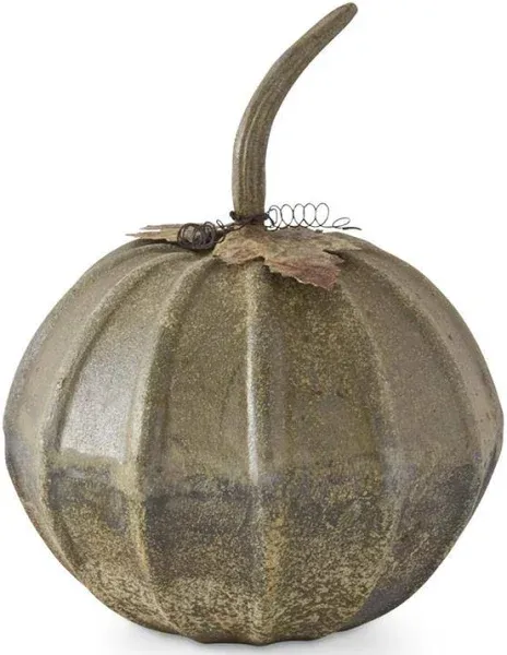 Distressed Metal Pumpkin