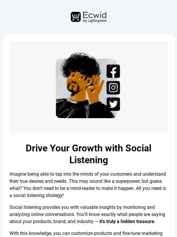 Ecwid - ?Find Out What Consumers Are Saying About Your Brand