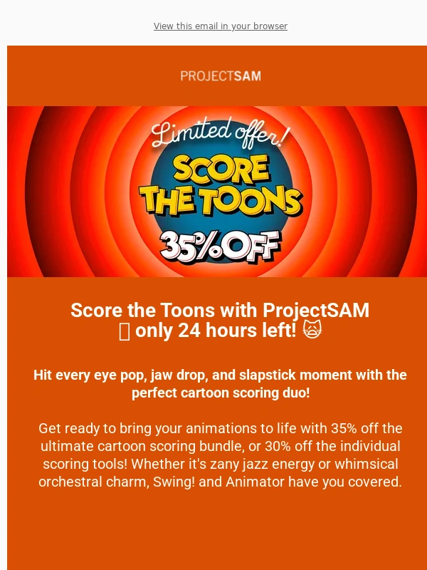 Projectsam - The ultimate cartoon scoring tools ⏰ 24h left!