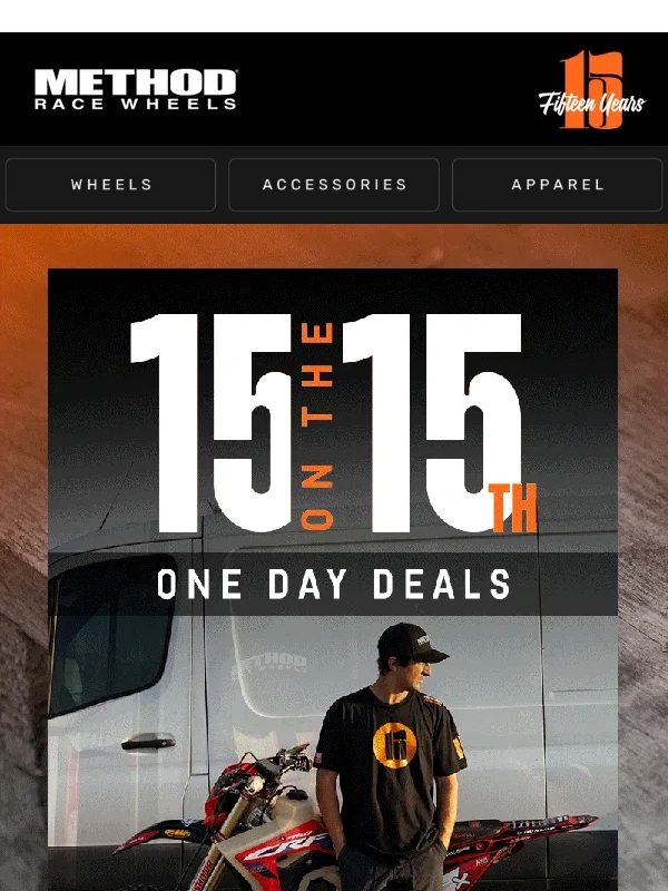 Method Race Wheels - 15% OFF ANNIVERSARY EDITION APPAREL - TODAY ONLY ⏰