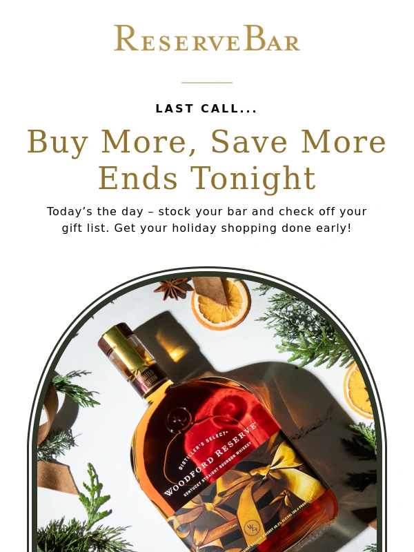 ReserveBar - LAST CALL FOR UP TO $80 OFF SITEWIDE!