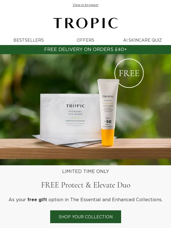 Tropic Skincare - Your gift is waiting for you Beauty Lover