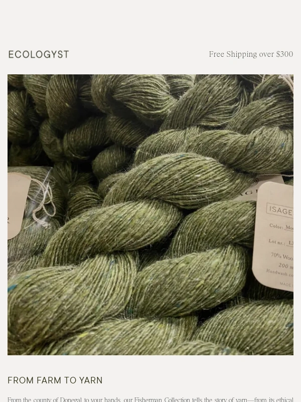 Sitka - Responsible Materials - Donegal Wool