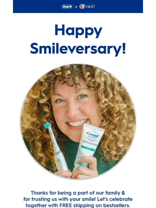 Oral B - Happy Smileversary ?