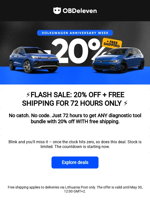 OBDeleven - 72 HOURS ONLY: 20% off + free shipping ?