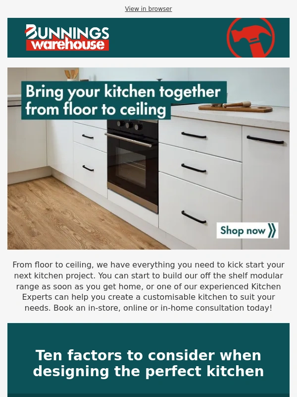 Bunnings - Shop our wide range of kitchen project essentials