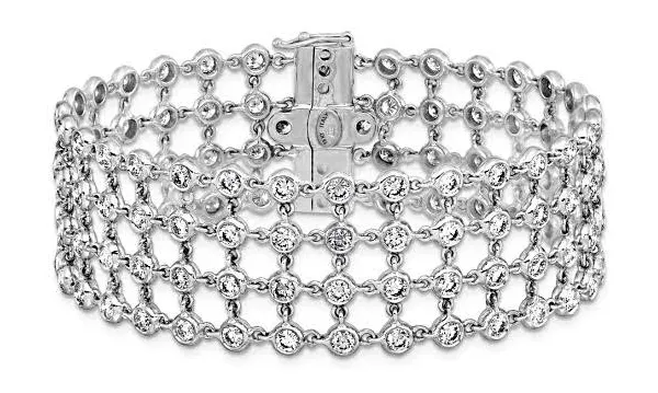 18K White Gold Diamond Bracelet