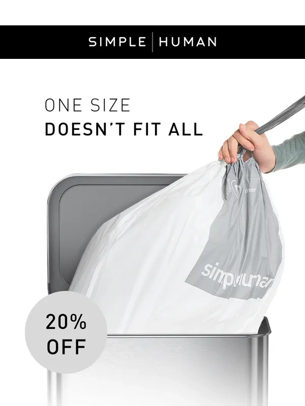 simplehuman - Enjoy 20% off liners this bank holiday weekend