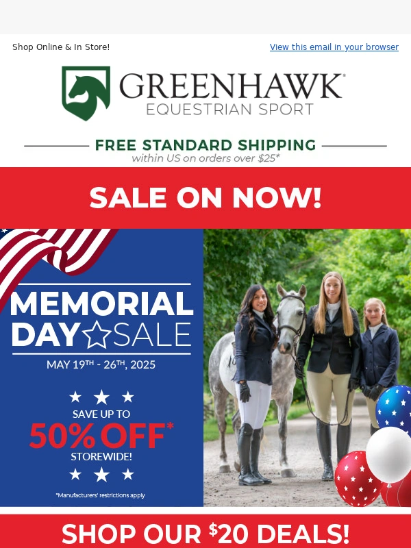 Greenhawk - ?Discover Exclusive Deals This Memorial Day Weekend - Sale Ends Monday!?