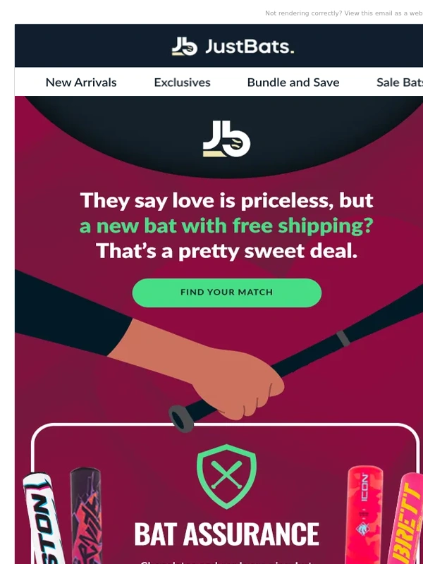JustBats.com - Love at First Swing ❤️