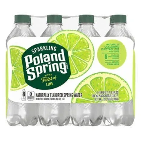 Poland Spring Lime Sparkling Water