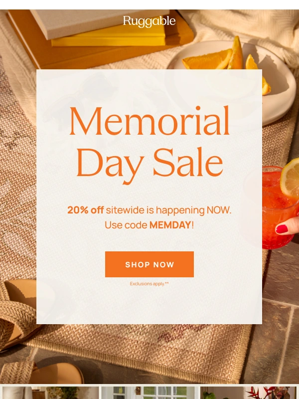 Ruggable - Only 48 hrs left for 20% off