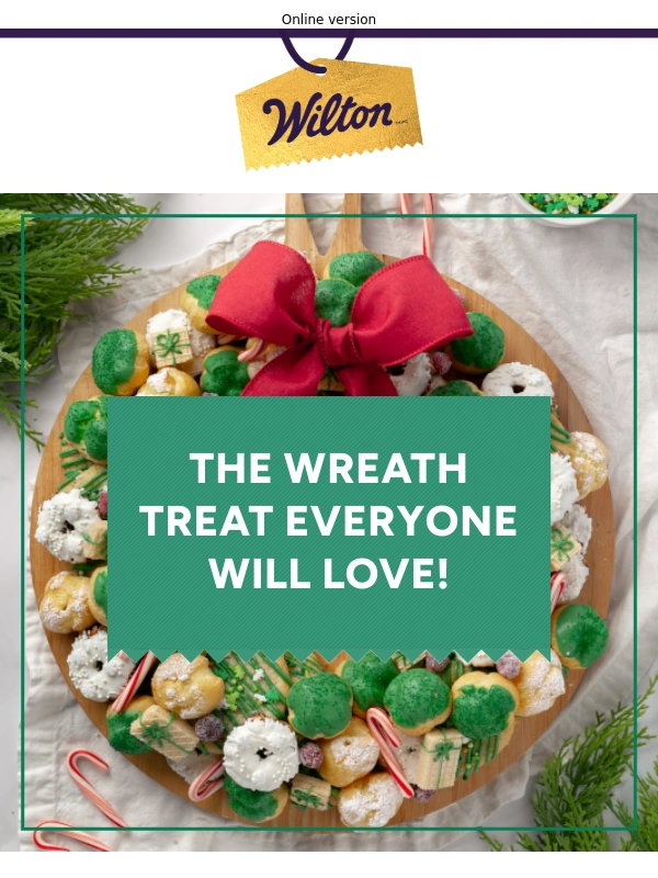 Wilton - Wow Your Guests with a Holiday Cookie Wreath!??