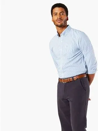 Dockers Men's Long Sleeve Comfort Flex Button Down Shirt
