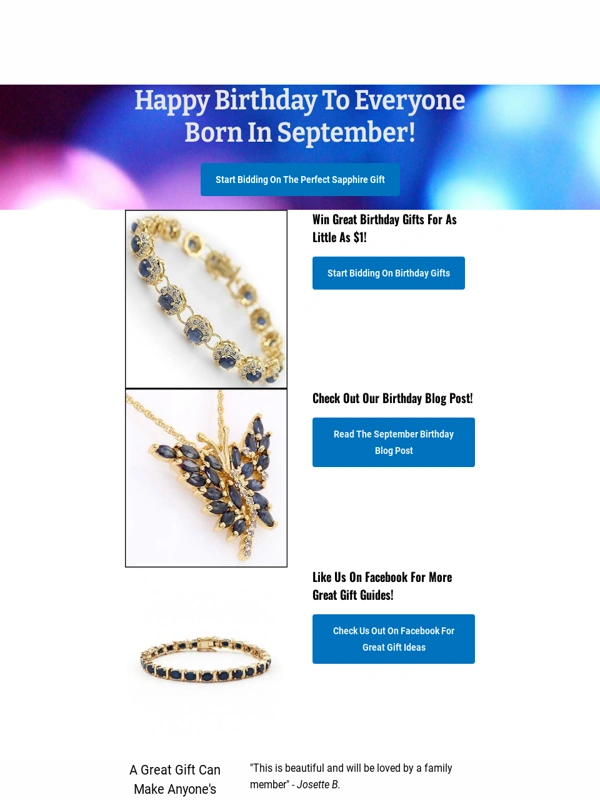 Police Auctions - Perfect Gifts For Everyone Born In September!