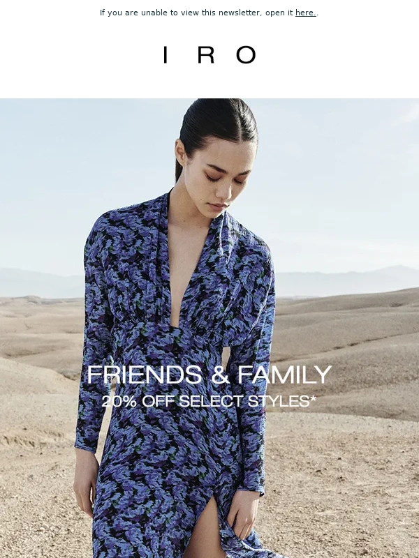 IRO - It's official: 20% off select styles. Limited Time Only!
