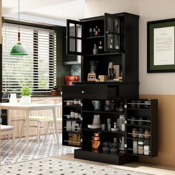 Timechee Long Standing Kitchen Cabinet