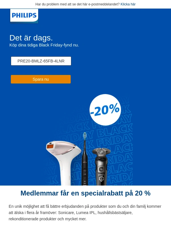 Philips - ? Psst. Black Friday-förhandsrean är här