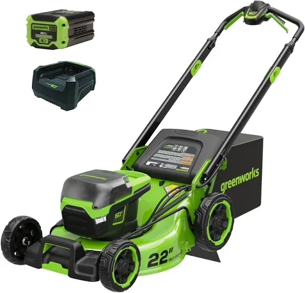 Greenworks Pro 60V 22" Cordless Self-Propelled Push Lawn Mower