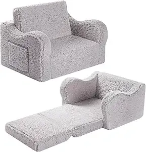 Sherpa Convertible Kids Sofa & Lounger Chair