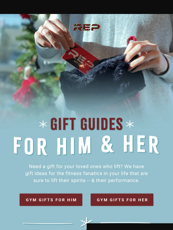 Rep Fitness - Gift Guides for Him & Her