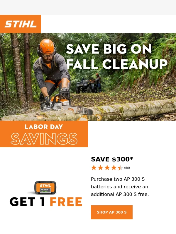Stihl Leaf Blower - ? Save BIG this Labor Day