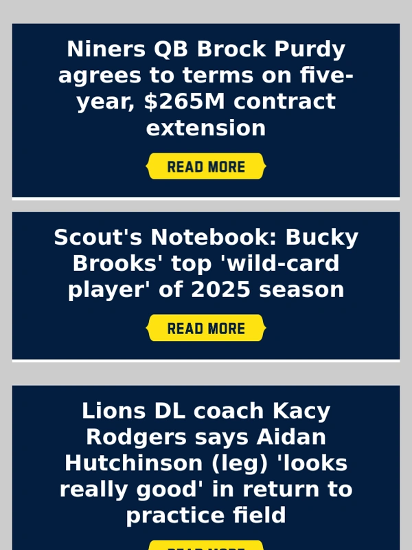 Nfl - Brock Purdy Inks $265M Extension with 49ers