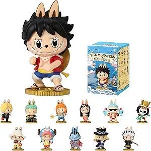 POP MART The Monsters × One Piece Series Figures Blind Box Figures, Random Design Action Figures Collectible Toys Home Decorations, Holiday Birthday Gifts for Girls and Boys, Single Box