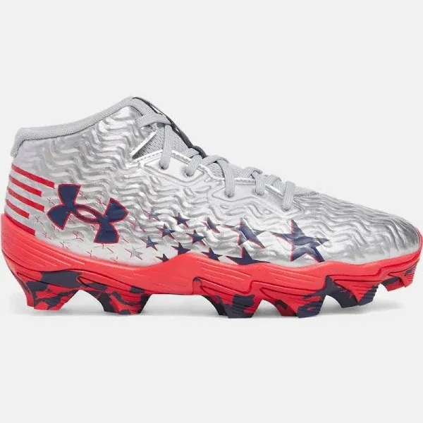 Under Armour Boys' Spotlight Hammer USA Football Cleats