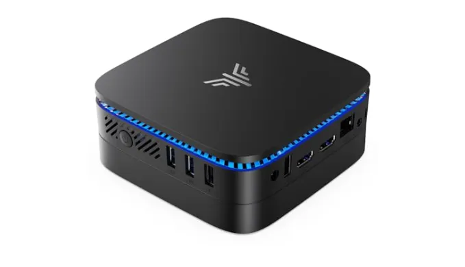 KAMRUI AK1PLUS N95 Mini PC (up to 3.4GHz), Mini Computer 8GB DDR4 RAM 256GB M.2 SSD, Desktop Computer Support 2.5″ SSD, Dual 4K, WiFi, Ethernet for Business, Office, Home