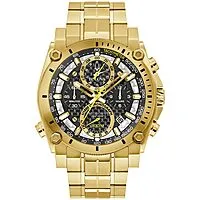 Bulova Men's Icon High Performance Quartz Chronograph Stainless Steel Watch, Gold, Black Dial $459.14 + Free Shipping