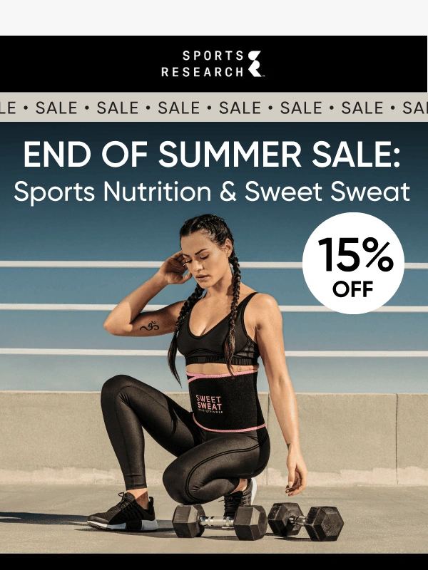 Sports Research - 15% OFF Your Fitness & Nutrition Lineup ?