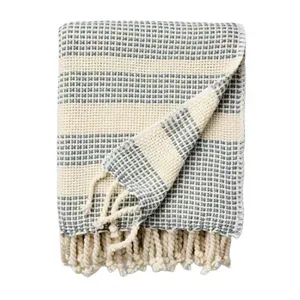 60" Border Stripe Woven Throw