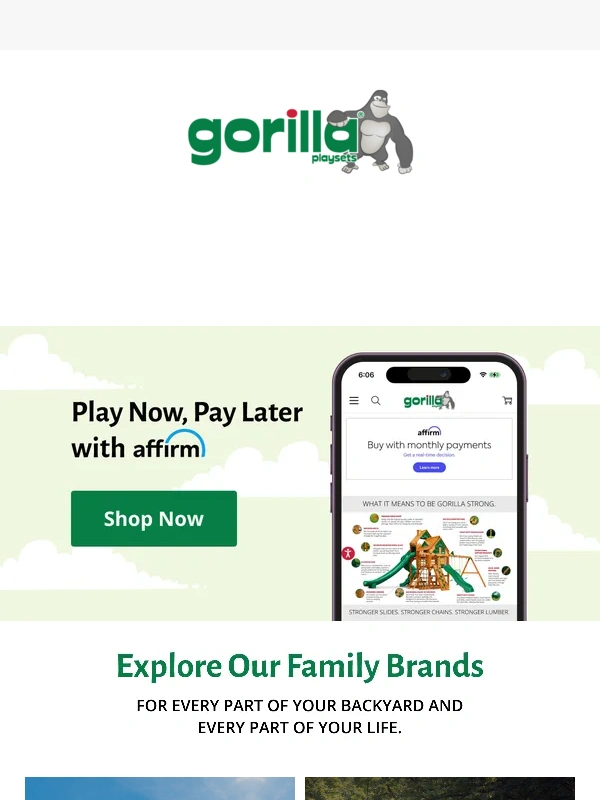 Gorilla Playsets - Mother's Day Magic + May Savings on Swing Sets
