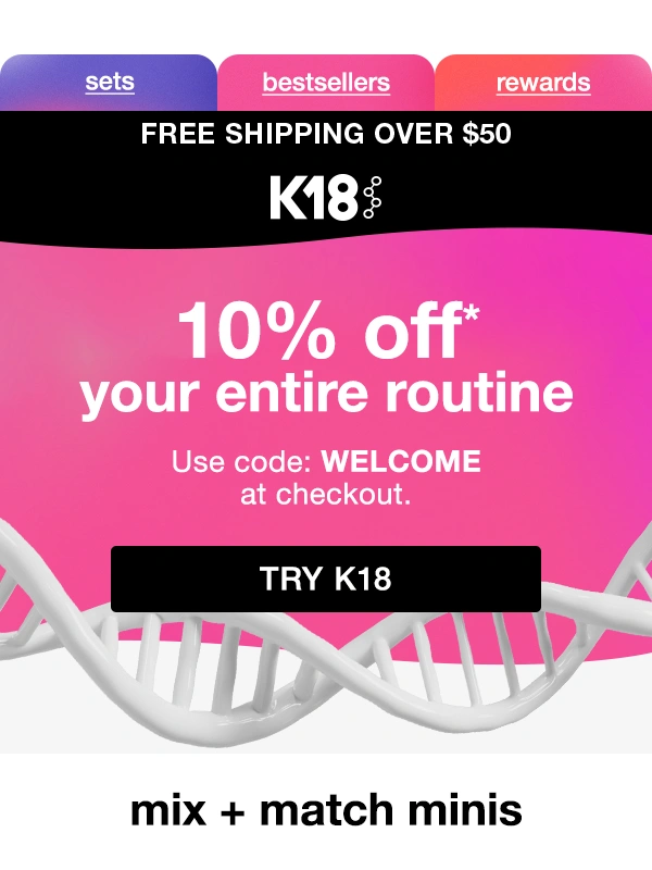 K18 - Reminder ? 10% OFF