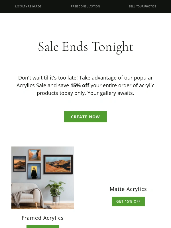 WhiteWall - Ends Tonight: 15% Off All Acrylic Products