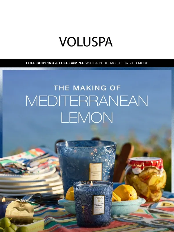 Voluspa - The Making of Mediterranean Lemon ?