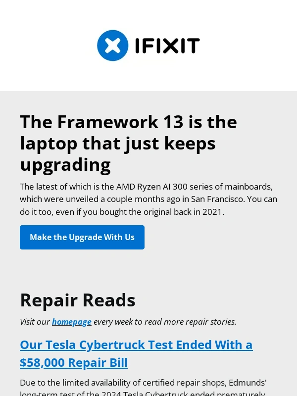 iFixit - We upgraded the Framework Laptop 13