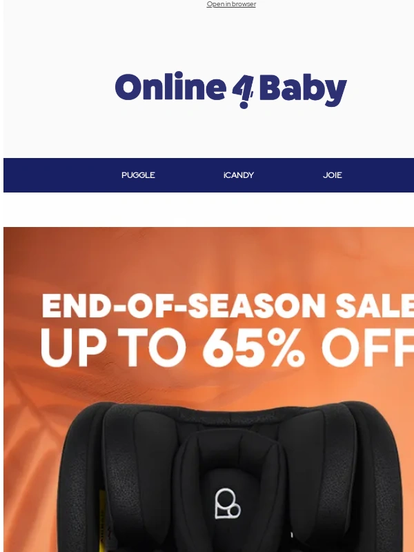 Online4baby - Ends tomorrow ⏳ End-of-season sale
