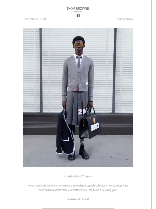 Thom Browne - Introducing the 20th anniversary capsule